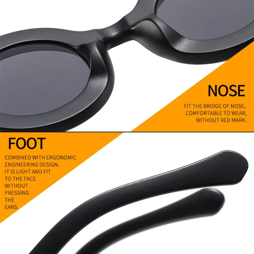 

Солнцезащитные очки для мужчин и женщин - защита UV400 - маленькая оправа, круглые цветные линзы, для занятий спортом на открытом воздухе и вождения DSVIGF, Tyj243-10