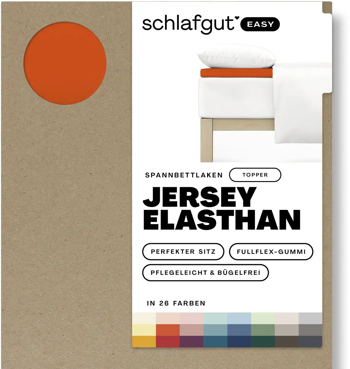 

Простыня Schlafgut "EASY Jersey Elastane Topper", СДЕЛАНО В ЗЕЛЕНОМ цвете от OEKO-TEX 90-100х200-220 см, 1 шт., цвет Red Mid