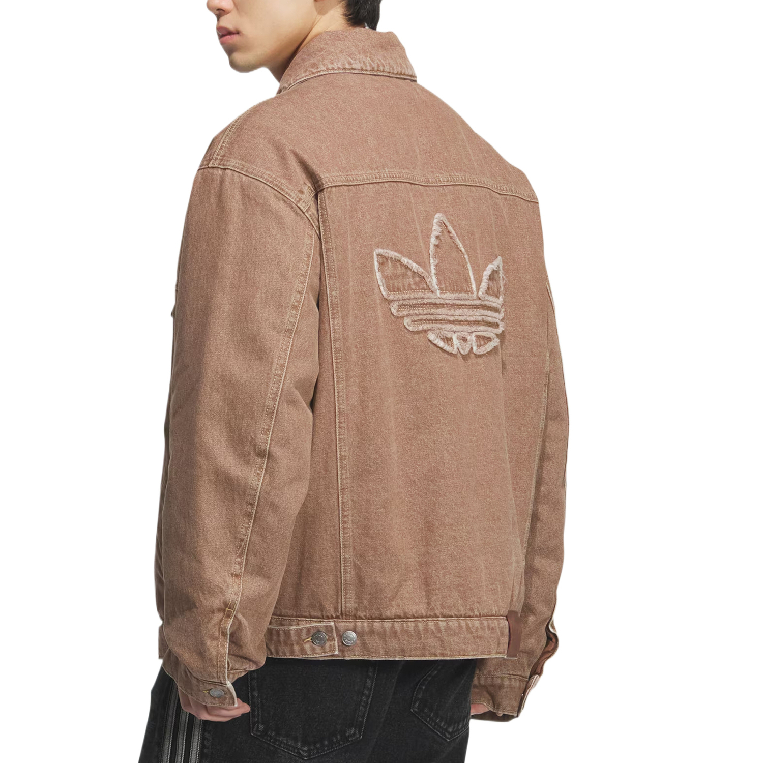 Стираная куртка Unisex Adidas Originals, мягкий коричневый — фото 4