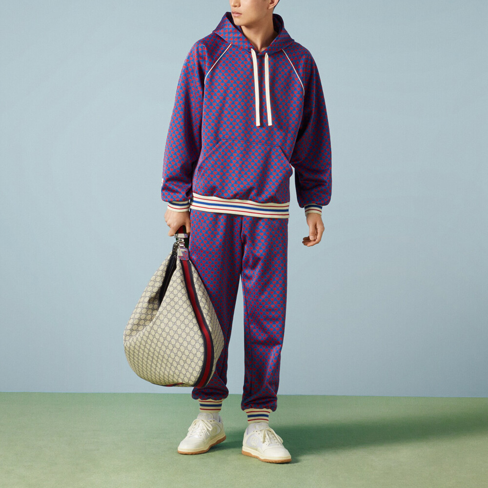Спортивные штаны Gucci мужские трикотажные разноцветные, Multicolor — фото 3
