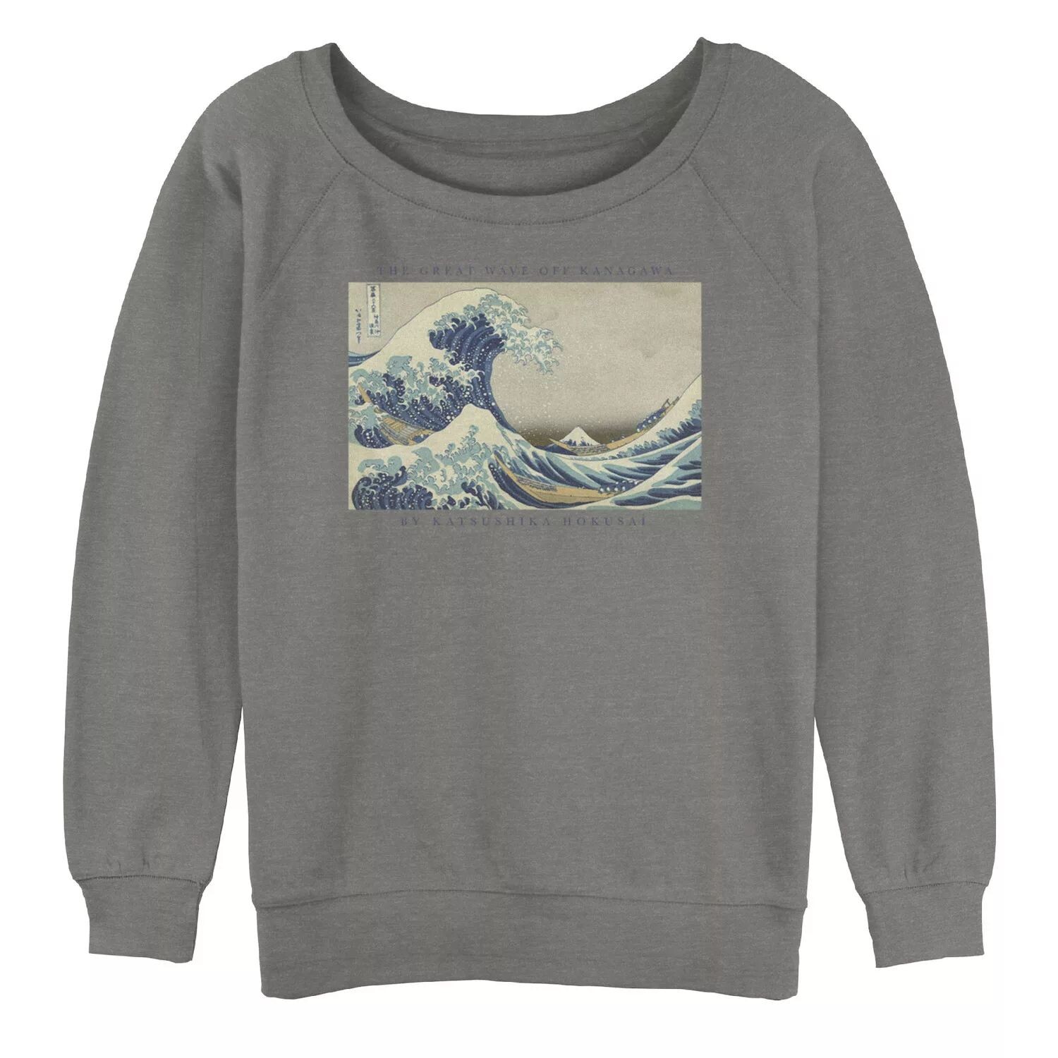 

Толстовка оверсайз с графическим рисунком The Great Wave Off Kanagawa для юниоров Licensed Character