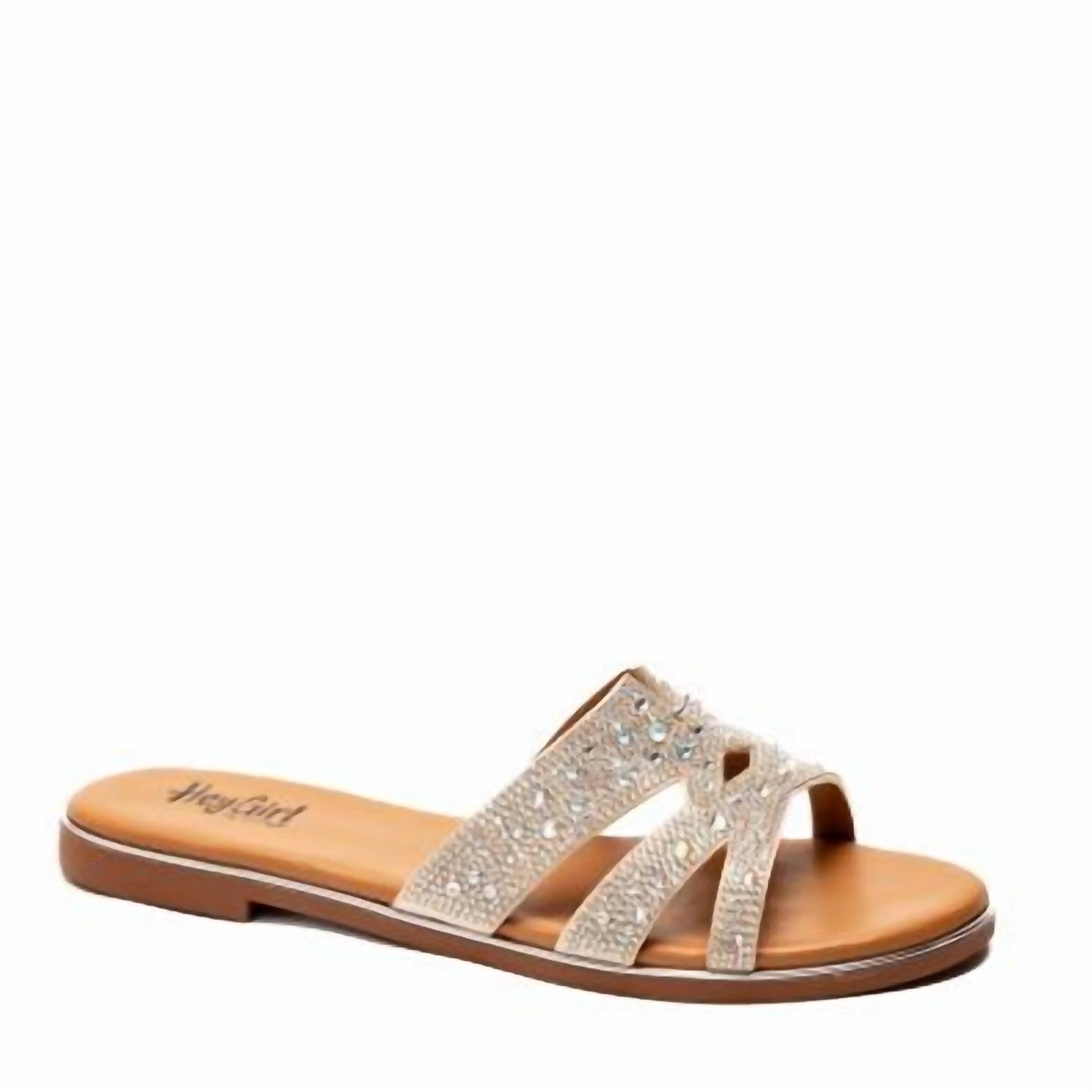 Женские сандалии Flair Flat из прозрачного хрусталя Corkys Footwear, цвет clear crystal