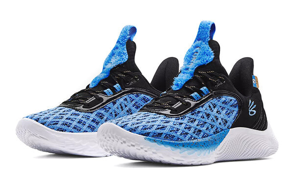 Кроссовки curry flow 9 x sesame street 'street pack - cookie monster' Under Armour, синий — фото 3