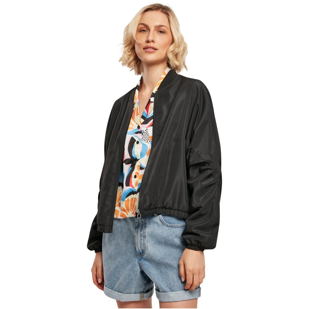 

Куртка Urban Classics Recycled Bat Wing Bomber, черный