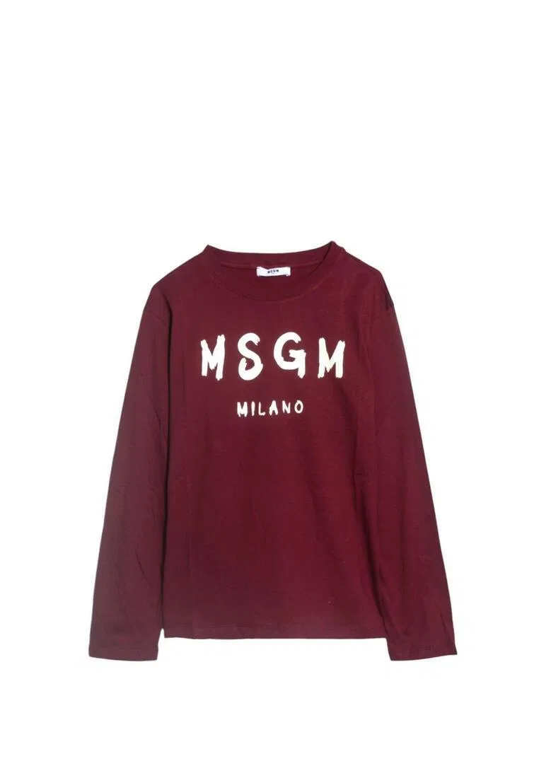 Футболка, хлопок, для детей Msgm, красный