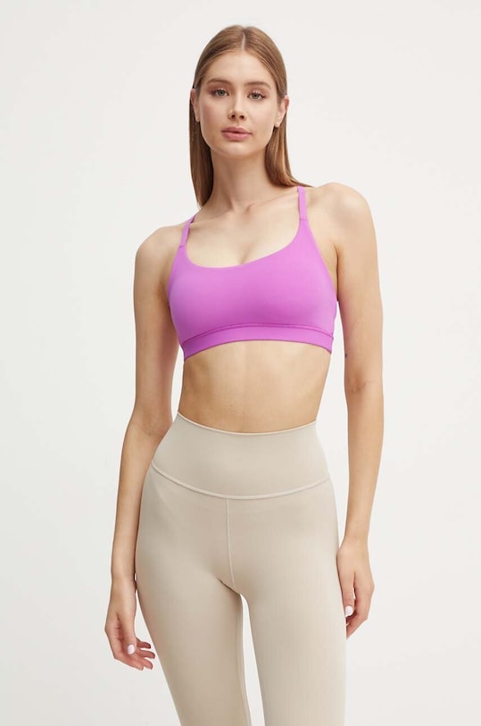 Спортивное бра Adidas All Me Light Support, фиолетовый — фото 4