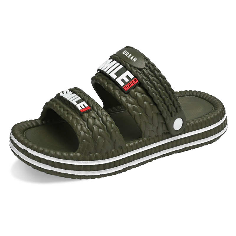 

URBAN AUTHENTIC Скользоустойчивые шлепанцы унисекс армейский зеленый, цвет Army Green