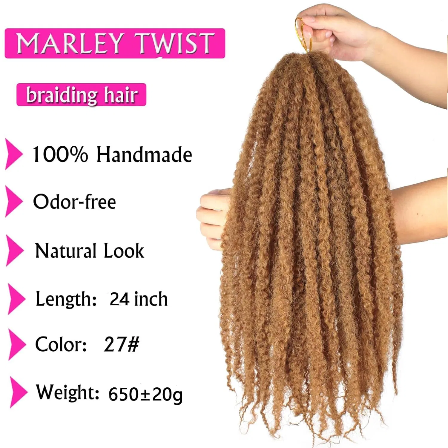 Волосы для плетения Marley Twist 61 см от Enbeautiful Enbeautiful, No.27 — фото 2