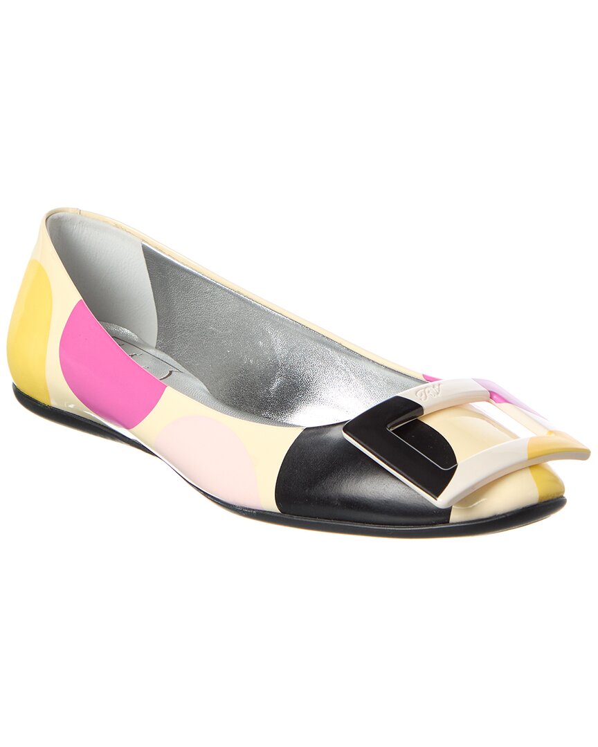 Кожаные балетки Roger Vivier, белый
