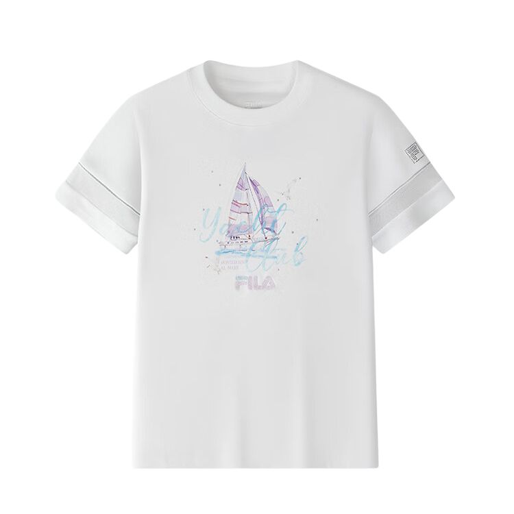 FILA KIDS Футболка стандартная белая — фото 3