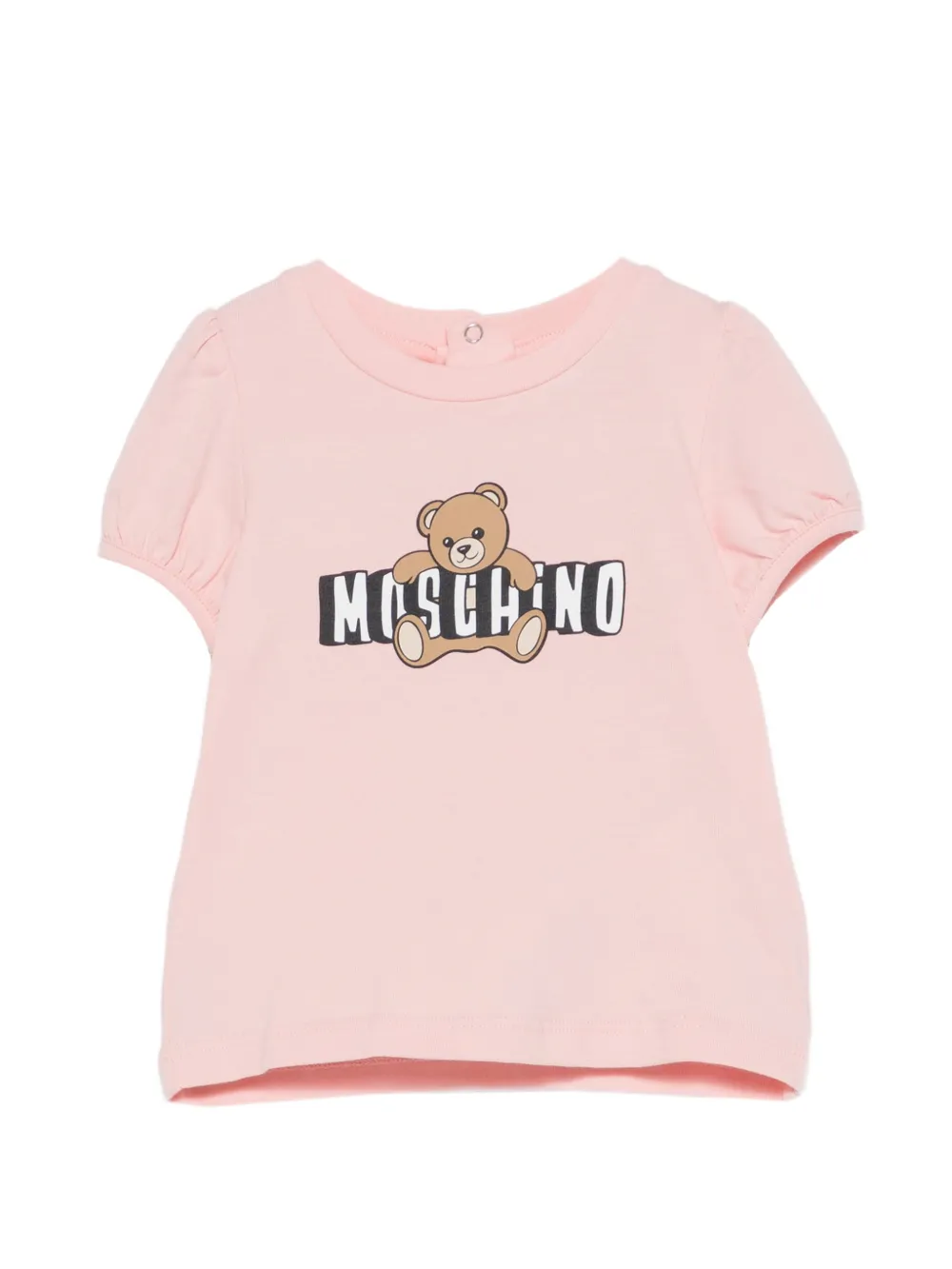 

Футболка с логотипом Moschino Kids, розовый