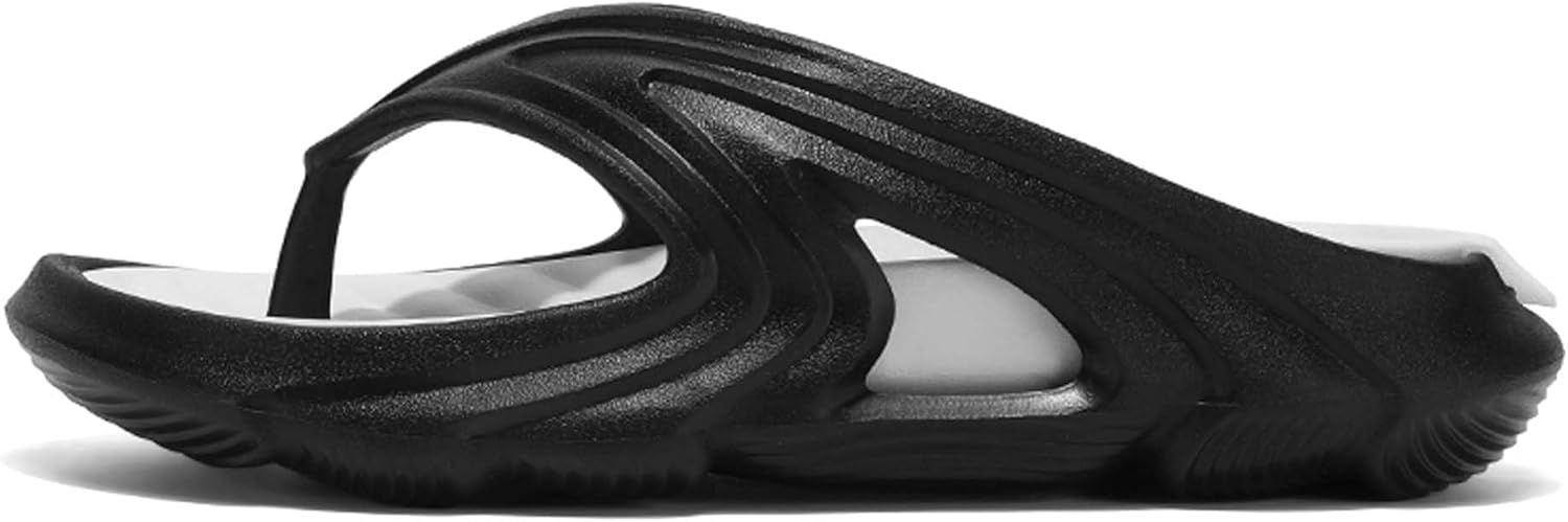 

Летние женские/мужские шлепанцы с плотной подошвой из EVA с ощущением, похожим на мягкий материал, пляжная обувь, тапочки Generic, белый/черный