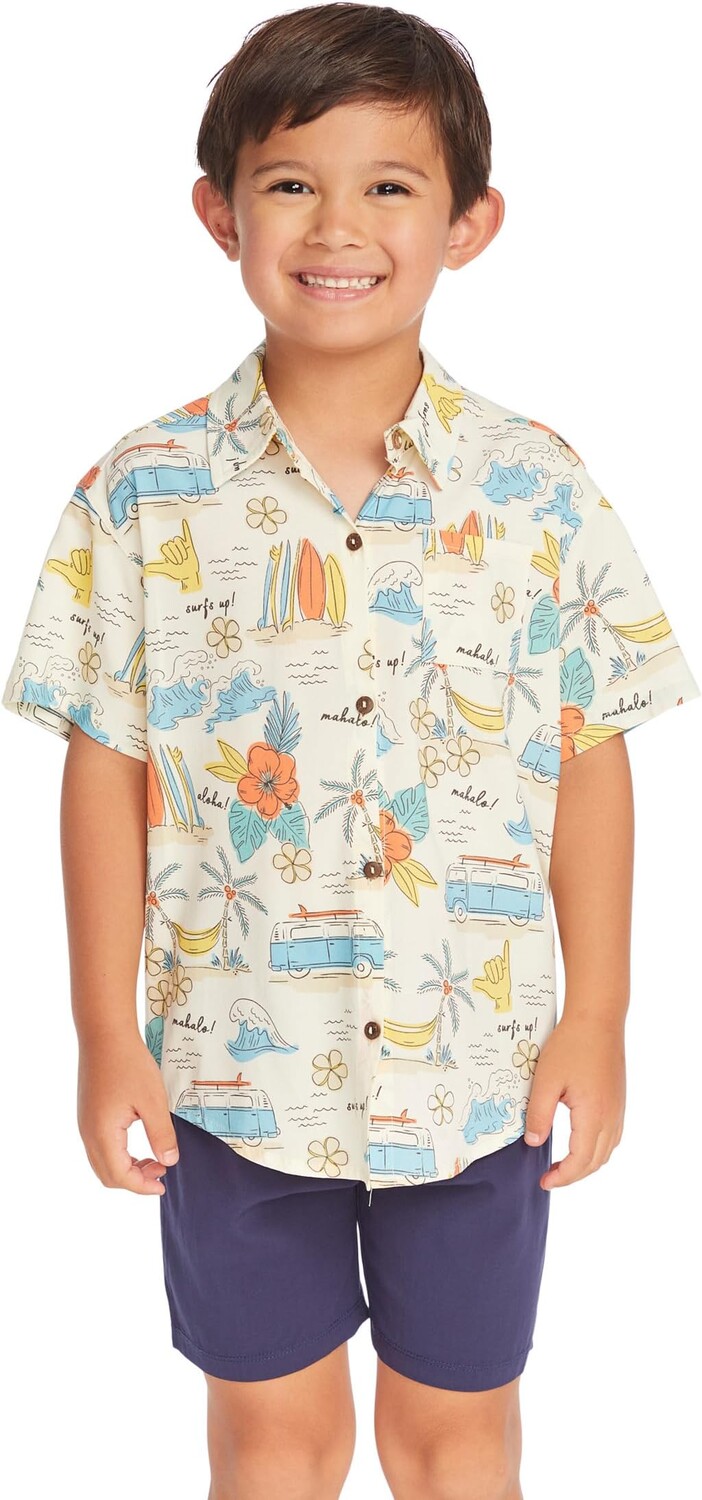 

Рубашка Chaser Kids Surf's Up Shirt, цвет Coconut Milk