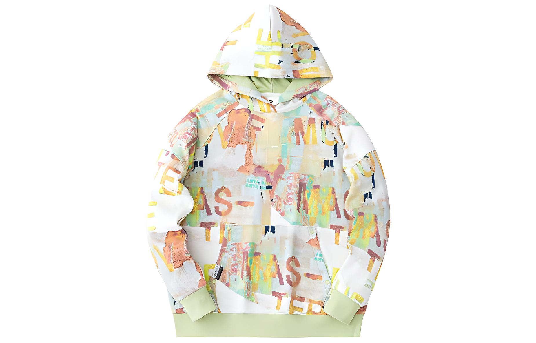 

Свитшот Anta Life Collection женский чисто белый с принтом по всей поверхности Pure Tea White/All Over Print