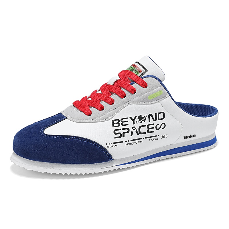 

Нескользящие износостойкие низкие повседневные туфли для мужчин BAKE, White Blue
