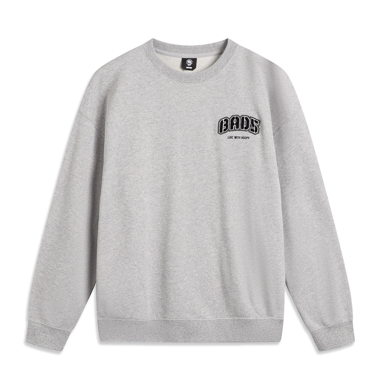 

Толстовка BadFive мужская heather gray lunar surface mixed gray LINING, серый