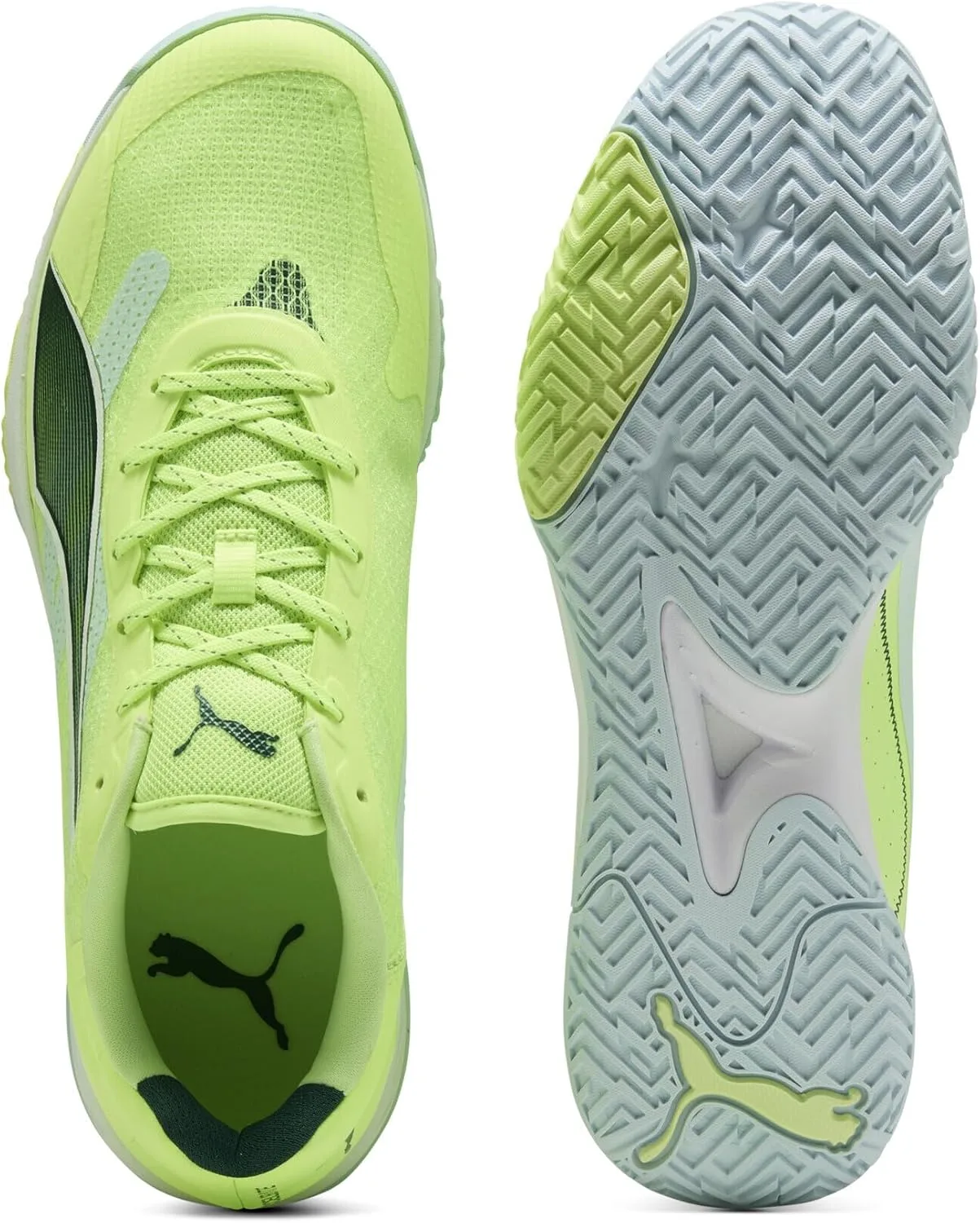 Кроссовки PUMA Accelerate Turbo 4 для дома, белый/светло-зеленый — фото 4
