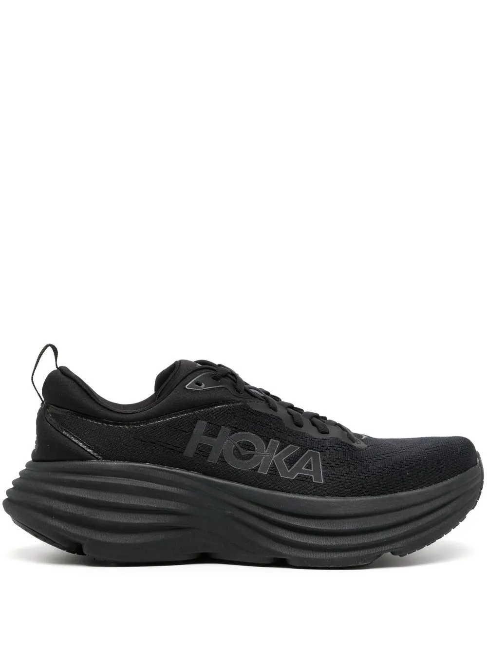 

Кроссовки с нашивкой-логотипом HOKA, черный