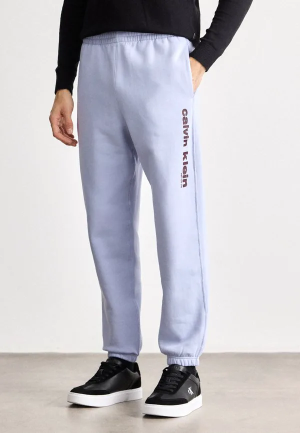 Ретро-Спортивные штаны с графическим принтом Calvin Klein, Casual Blue
