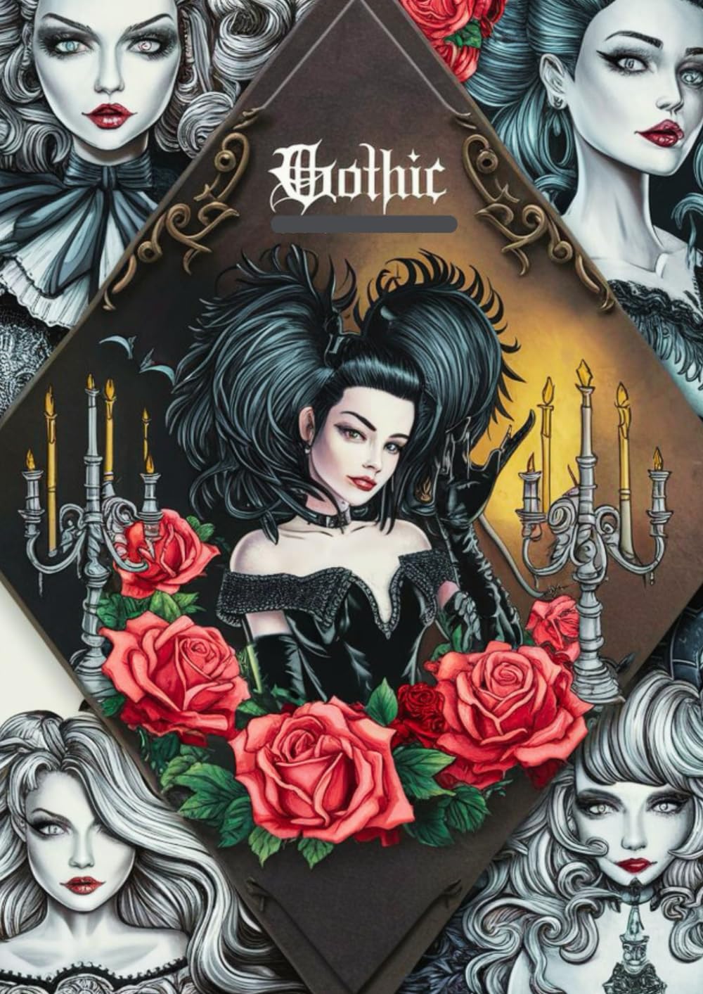 

Gothic Girls Coloring Book: A 90+ Image Coloring Book for Adults & Teens - Explore the Elegance of Dark Fantasy with Intricate Designs: Adult Coloring book of focus and some escape for relaxation (Independently published)