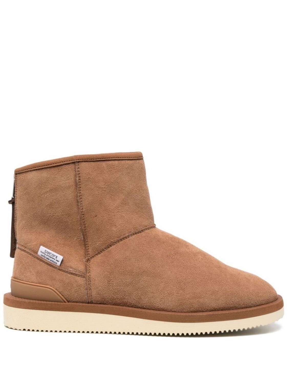 Suicoke ботинки с мехом, коричневый