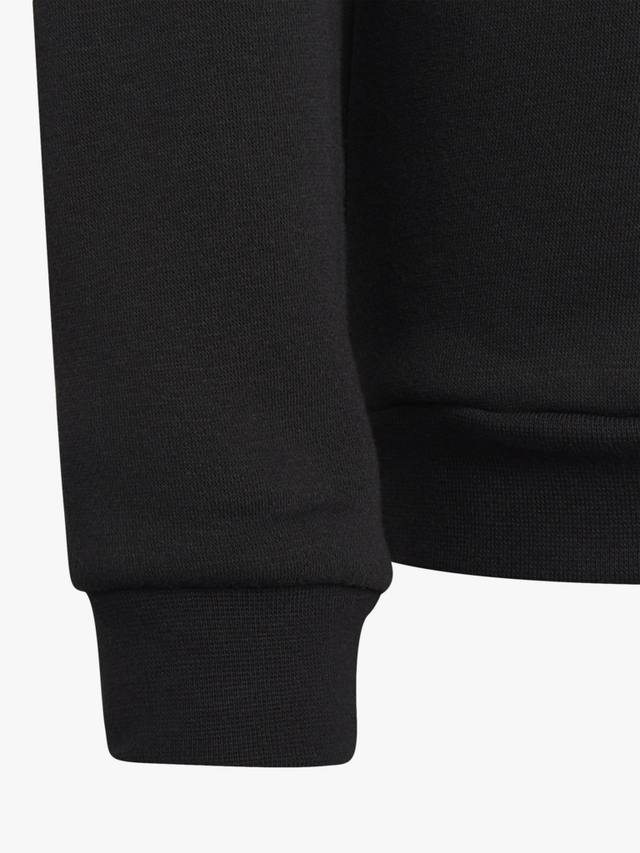 Детский свитшот из хлопковой смеси с круглым вырезом adidas, Black — фото 4
