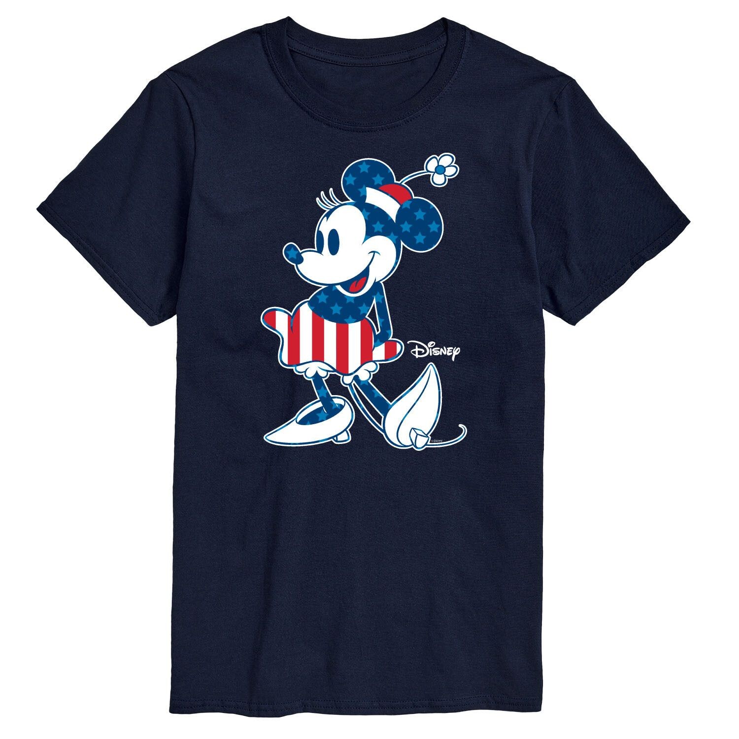 

Мужская футболка с рисунком американского флага Disney's Minnie Mouse