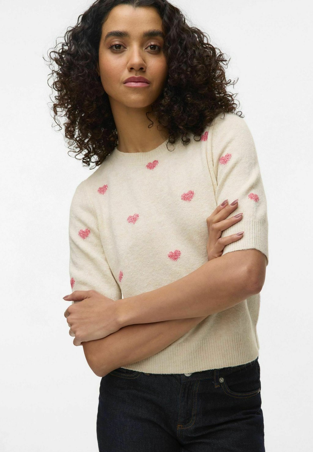 

Футболка с принтом VMDOFFY Vero Moda, белый