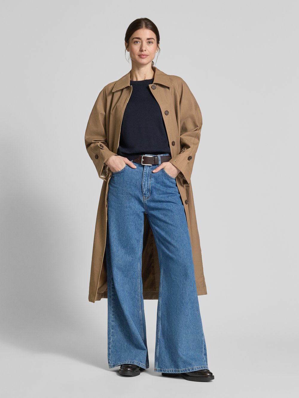 

Пальто с прорезными карманами Tommy Hilfiger, серо-коричневый