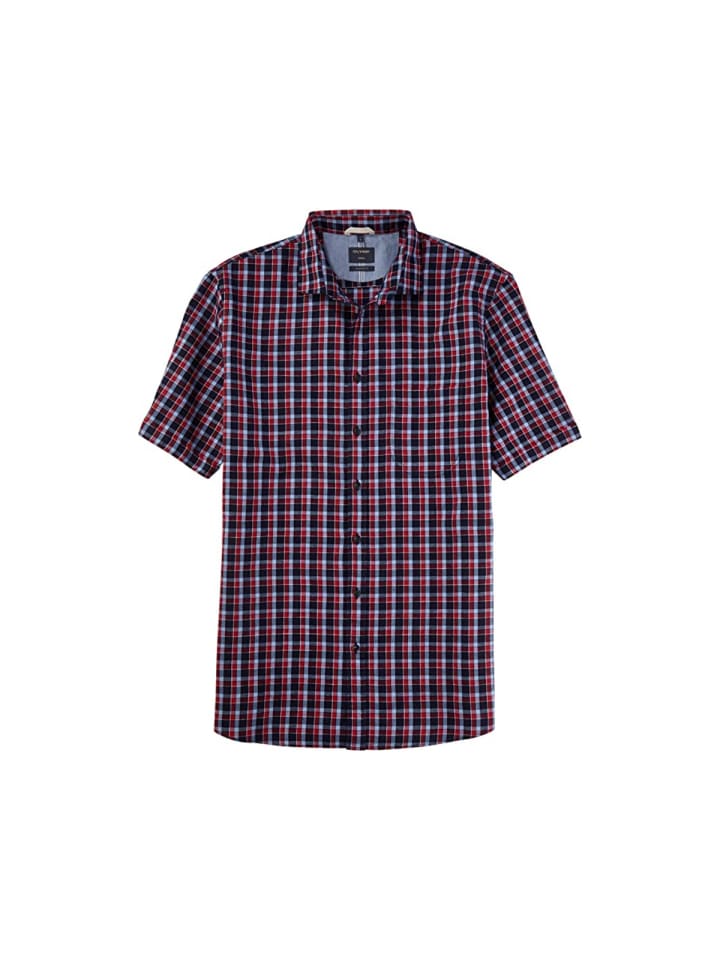 

Повседневная рубашка с длинными рукавами для мужчин красного цвета OLYMP