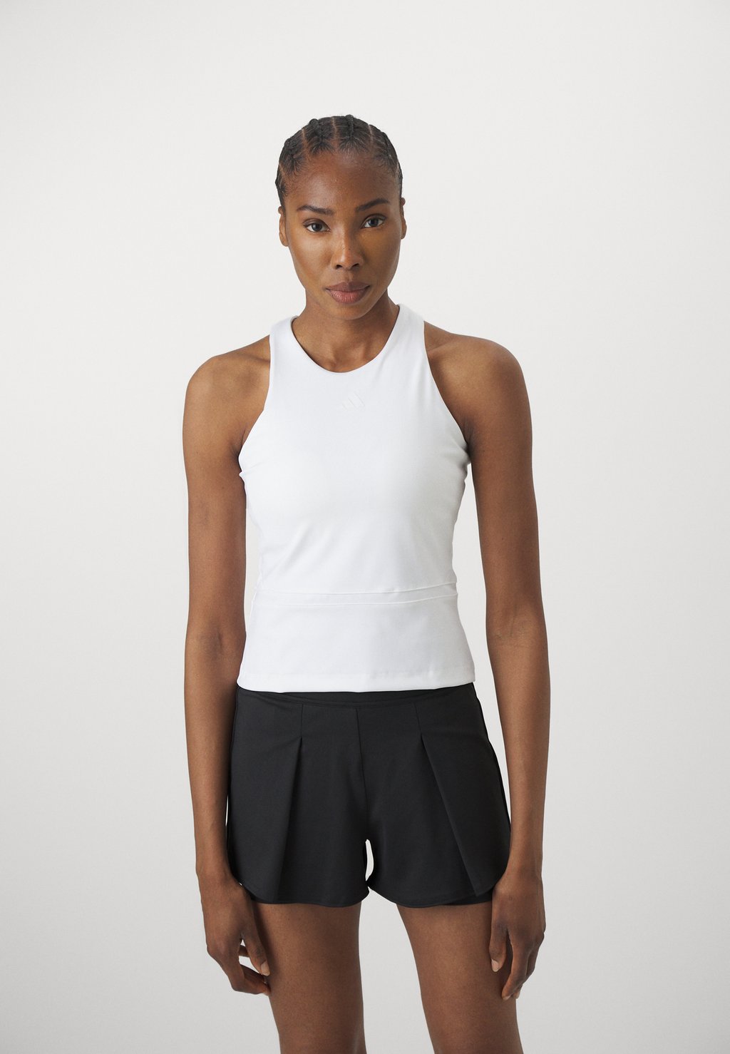 Топ Y TANK MIDI Adidas Performance, белый — фото 4