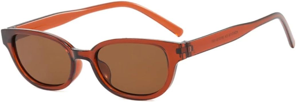 

Солнцезащитные очки с защитой от УФ-излучения UV400 | Легкая оправа овальной формы | Линзы конфетных цветов для занятий спортом на открытом воздухе и вождения DSVIGF, Brown Brown