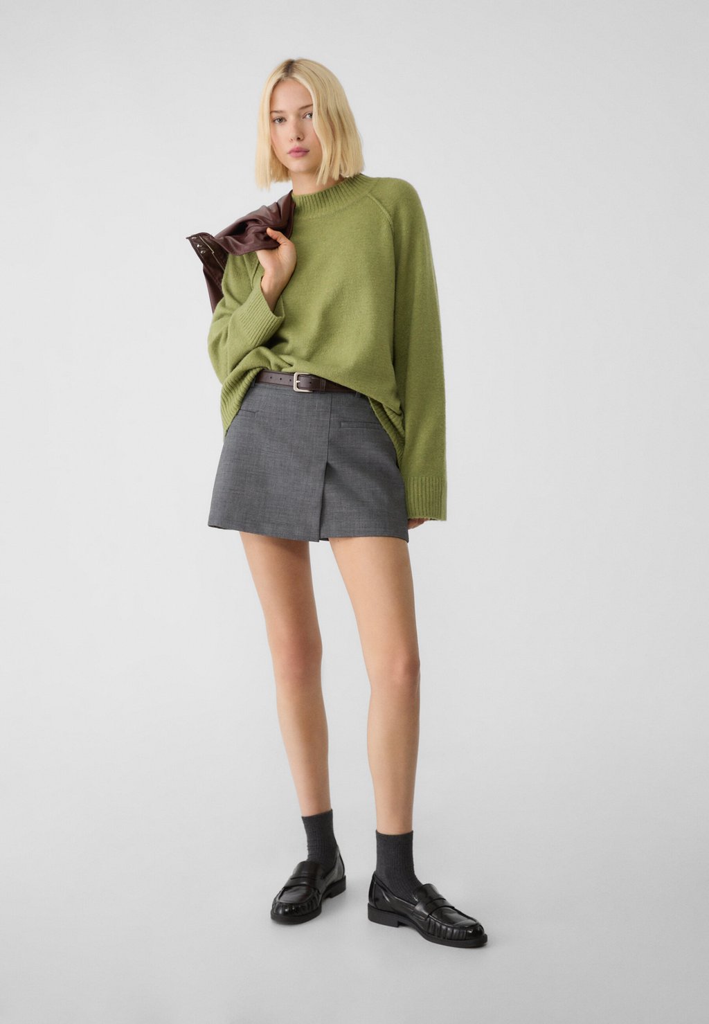 

Джемпер Stradivarius, зеленый