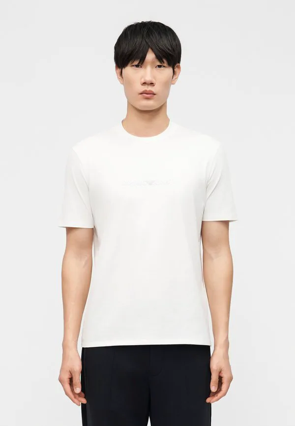 Простая футболка Emporio Armani, Off-White