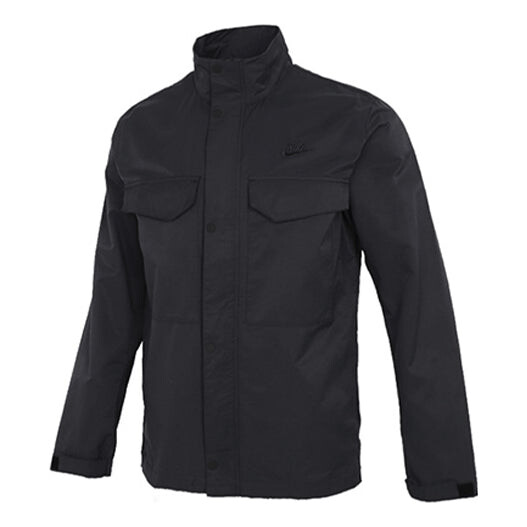 

Куртка Nike Big Pocket Stand Collar Solid Color Jacket Black, мультиколор