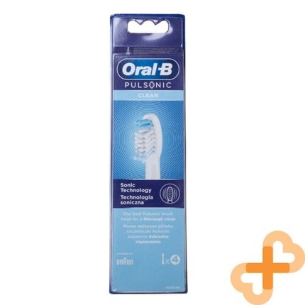 

Насадки для электрических зубных щеток Oral-B Pulsonic Clean, 4 шт., Sonic Technology, Синий, Насадки для электрических зубных щеток Oral-B Pulsonic Clean, 4 шт., Sonic Technology