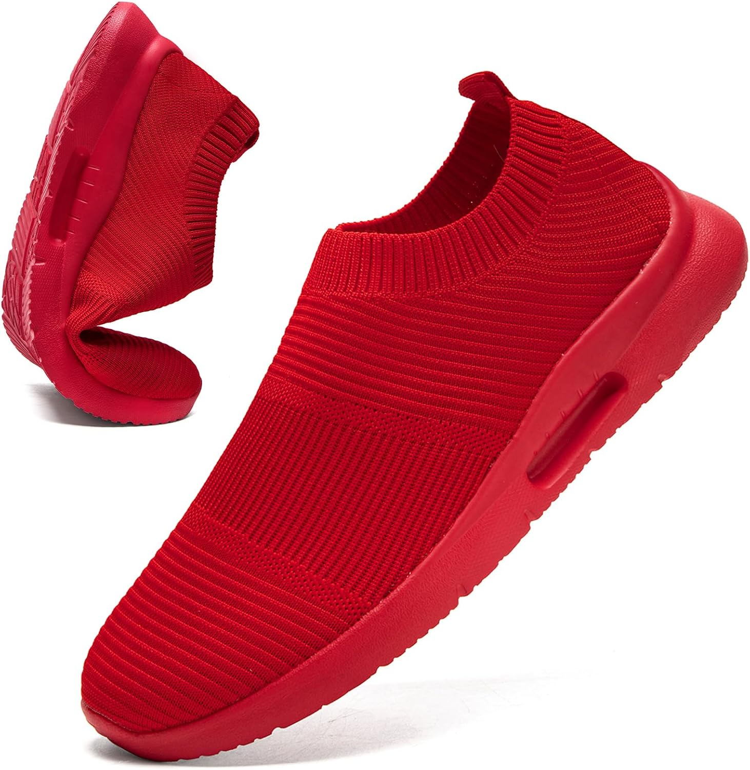 

Мужские слипоны кроссовки для тенниса, спортивные кеды, легкие повседневные летние пляжные шлепанцы Zmbcyg, красный