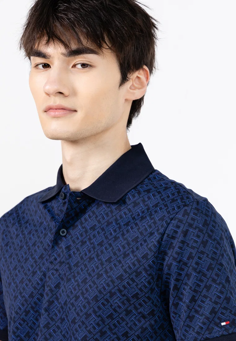 Поло Monogram Regular, Th Mainline Tommy Hilfiger, цвет Desert Sky — фото 3