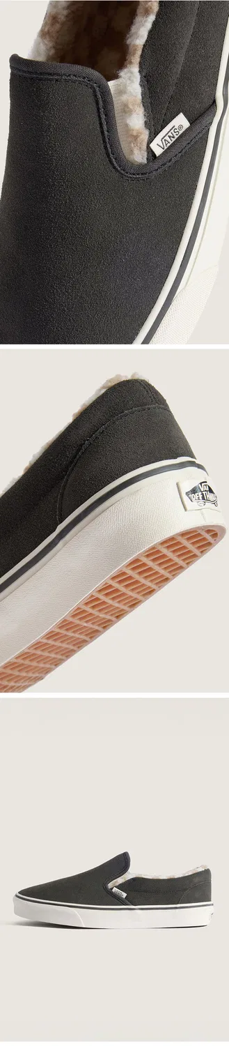 Мужские слипоны Classic Cozy Hug Faded Black от Vans — фото 3