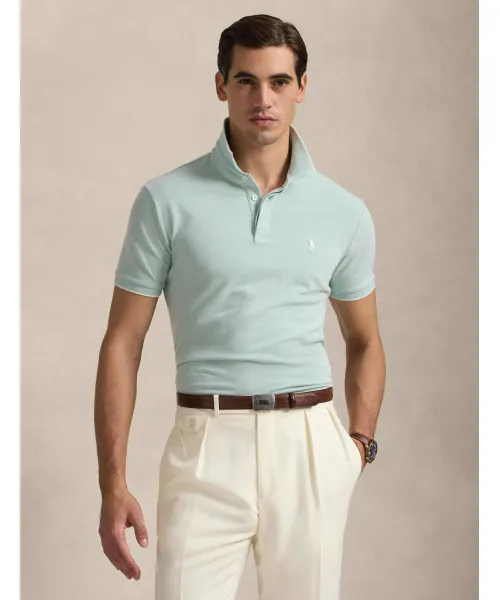 

Футболка поло Slim fit Polo Ralph Lauren, зеленый