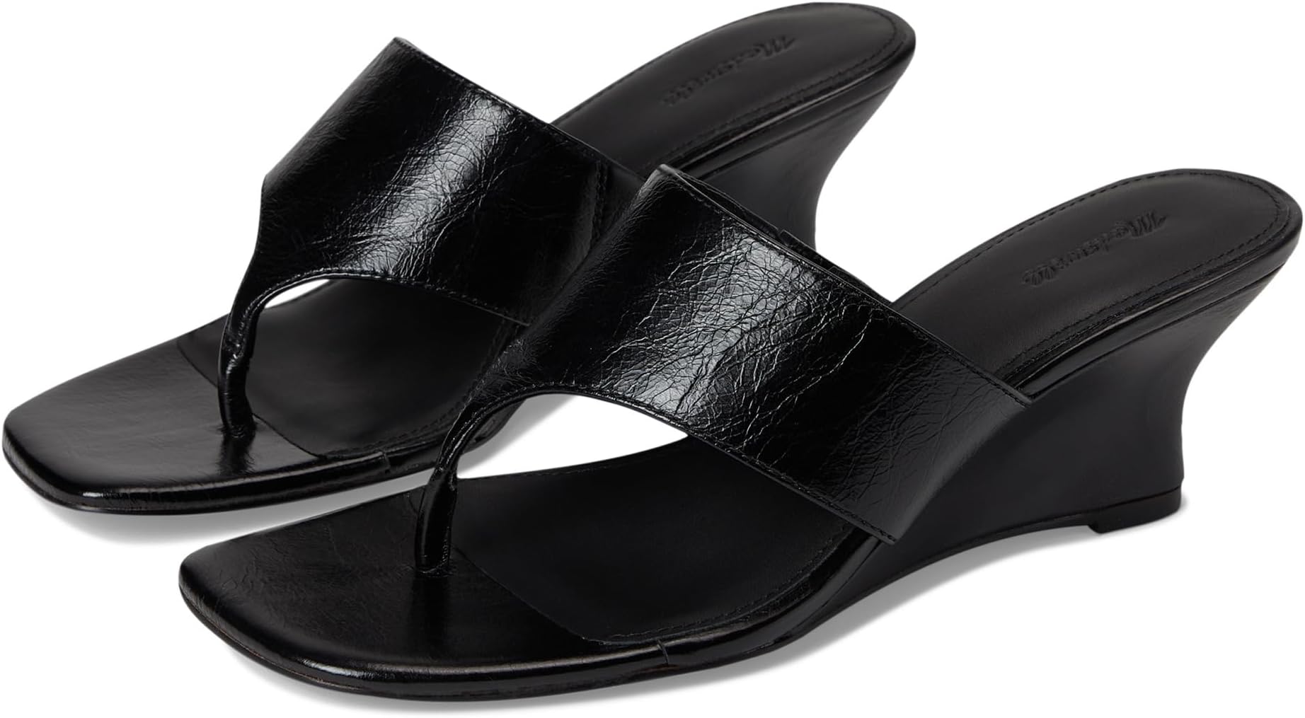 Туфли Madewell Reese Thong Wedge, True Black
