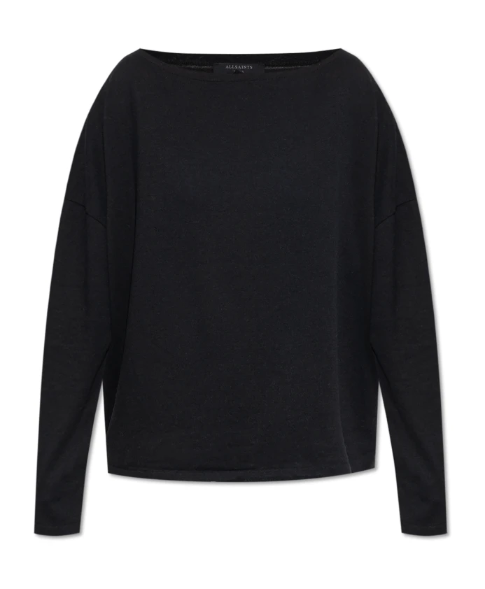 

Топ Rita с длинными рукавами Allsaints, черный