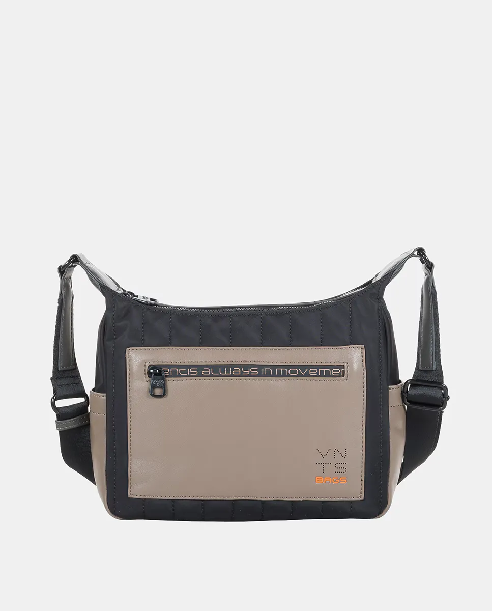 

Черная женская сумка через плечо с передним карманом из искусственной кожи Ventis, черный