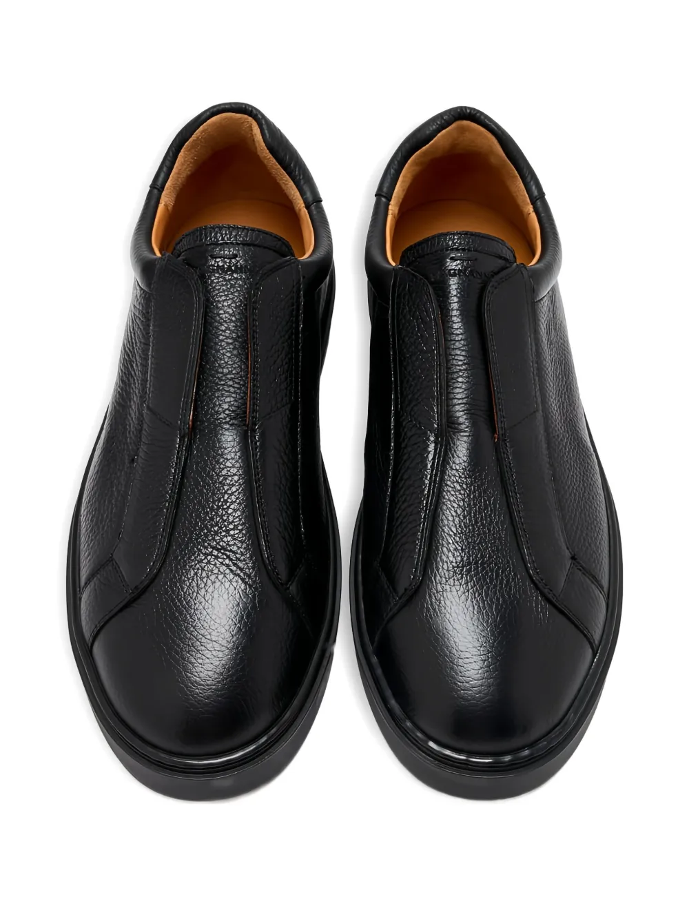 Кожаные кеды без застежек Magnanni, черный — фото 2