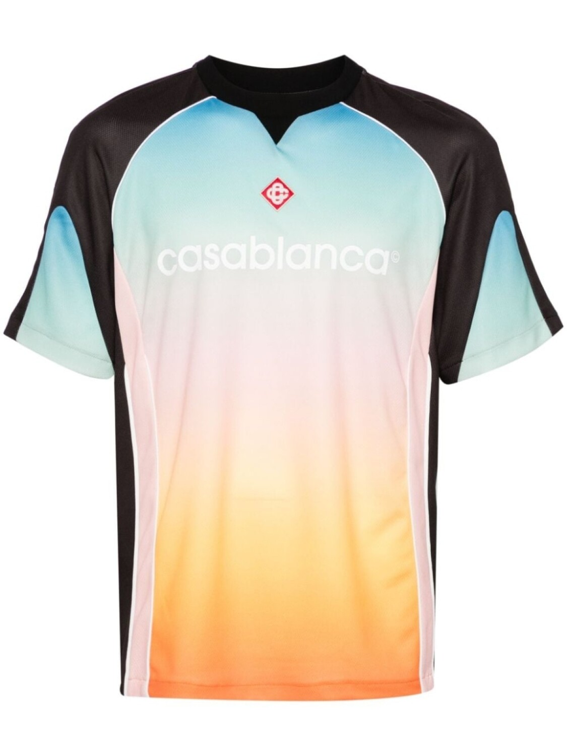 

Casablanca сетчатая футболка Gradient Football, оранжевый