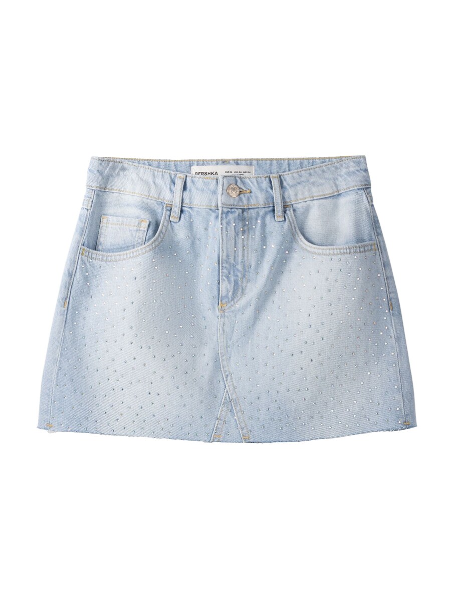 

Юбка мини Bershka Skirt, светло-синий