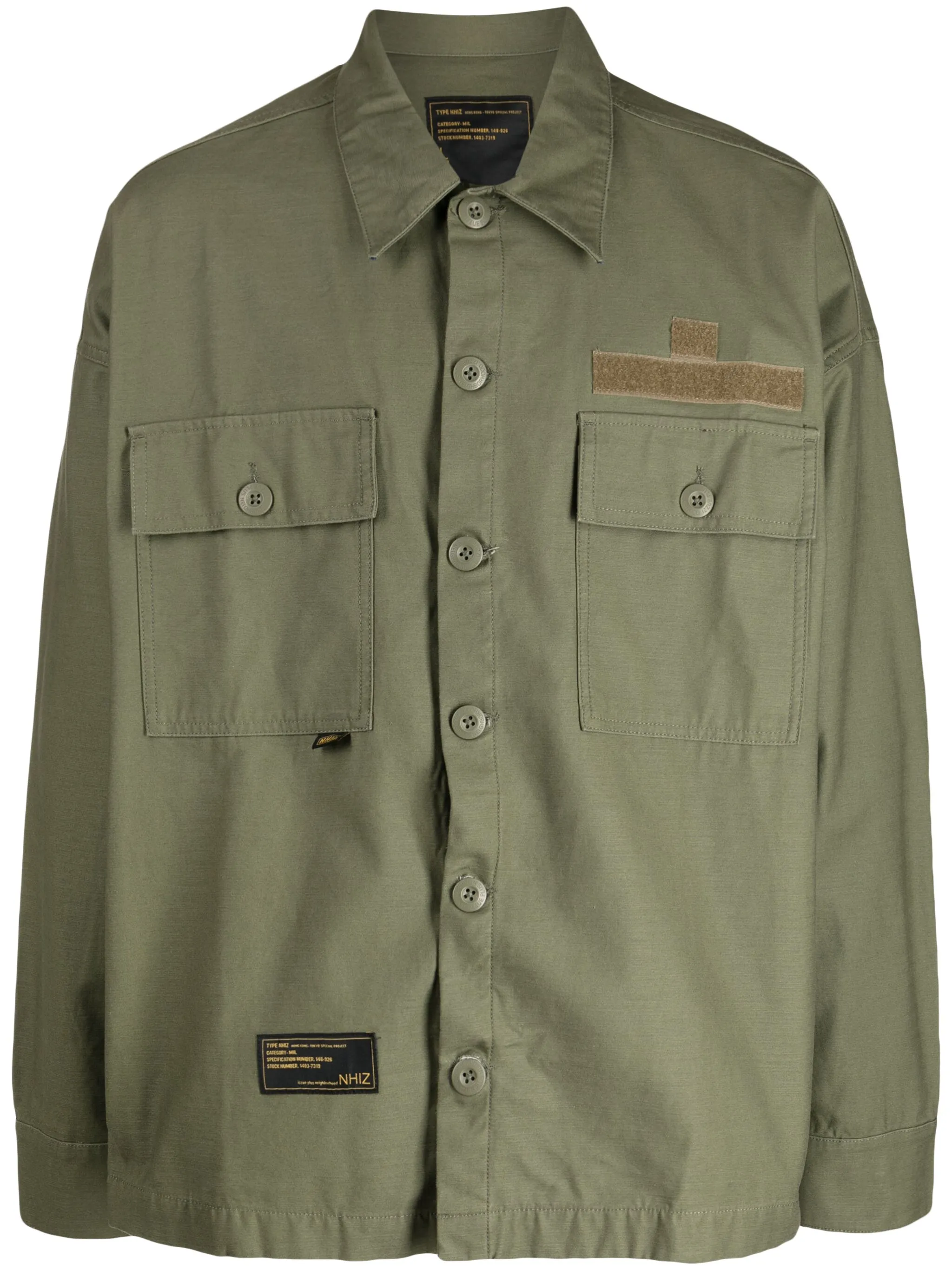 

Рубашка с накладными карманами Izzue, зеленый