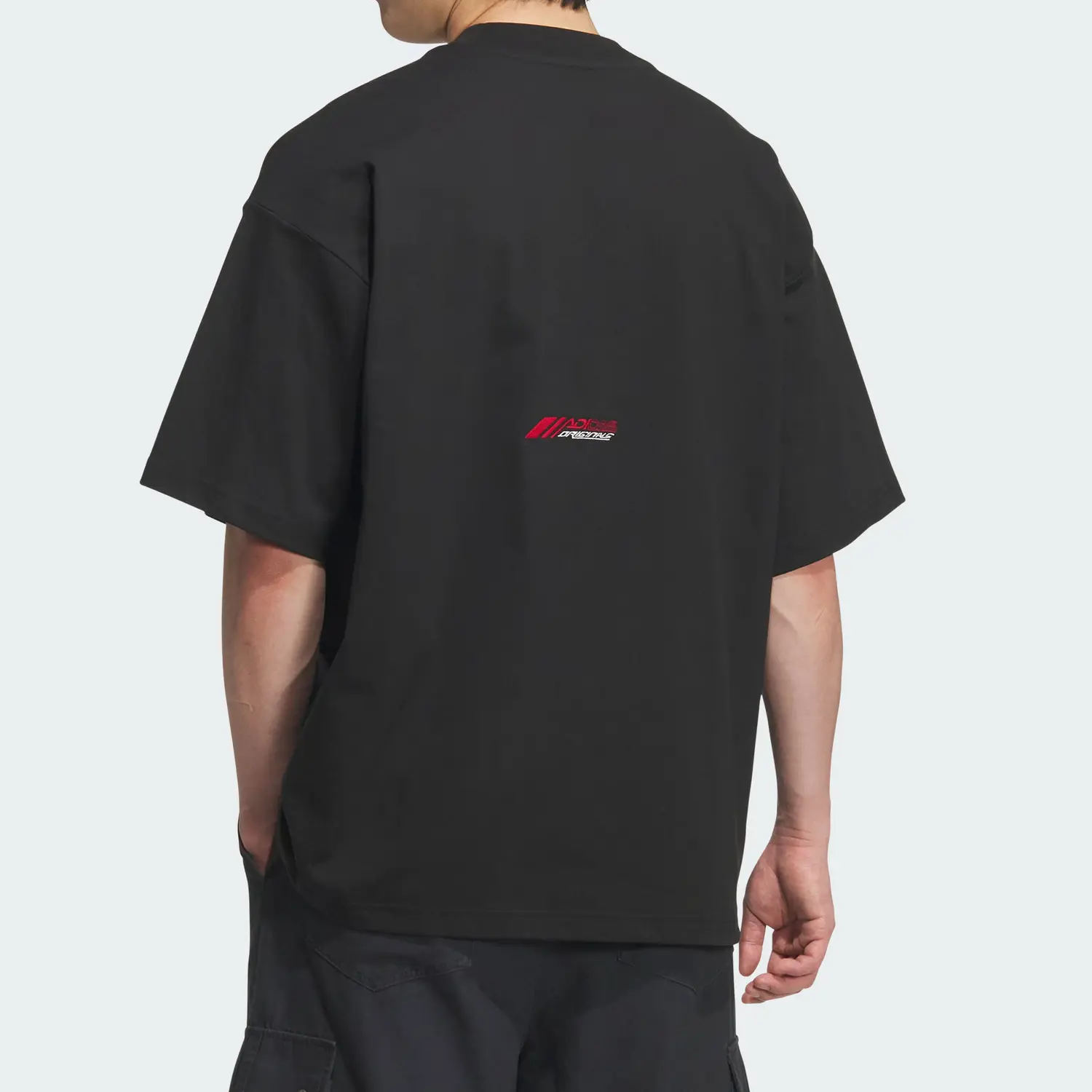 Футболка MOTO с коротким рукавом мужская Adidas Originals, черный — фото 3