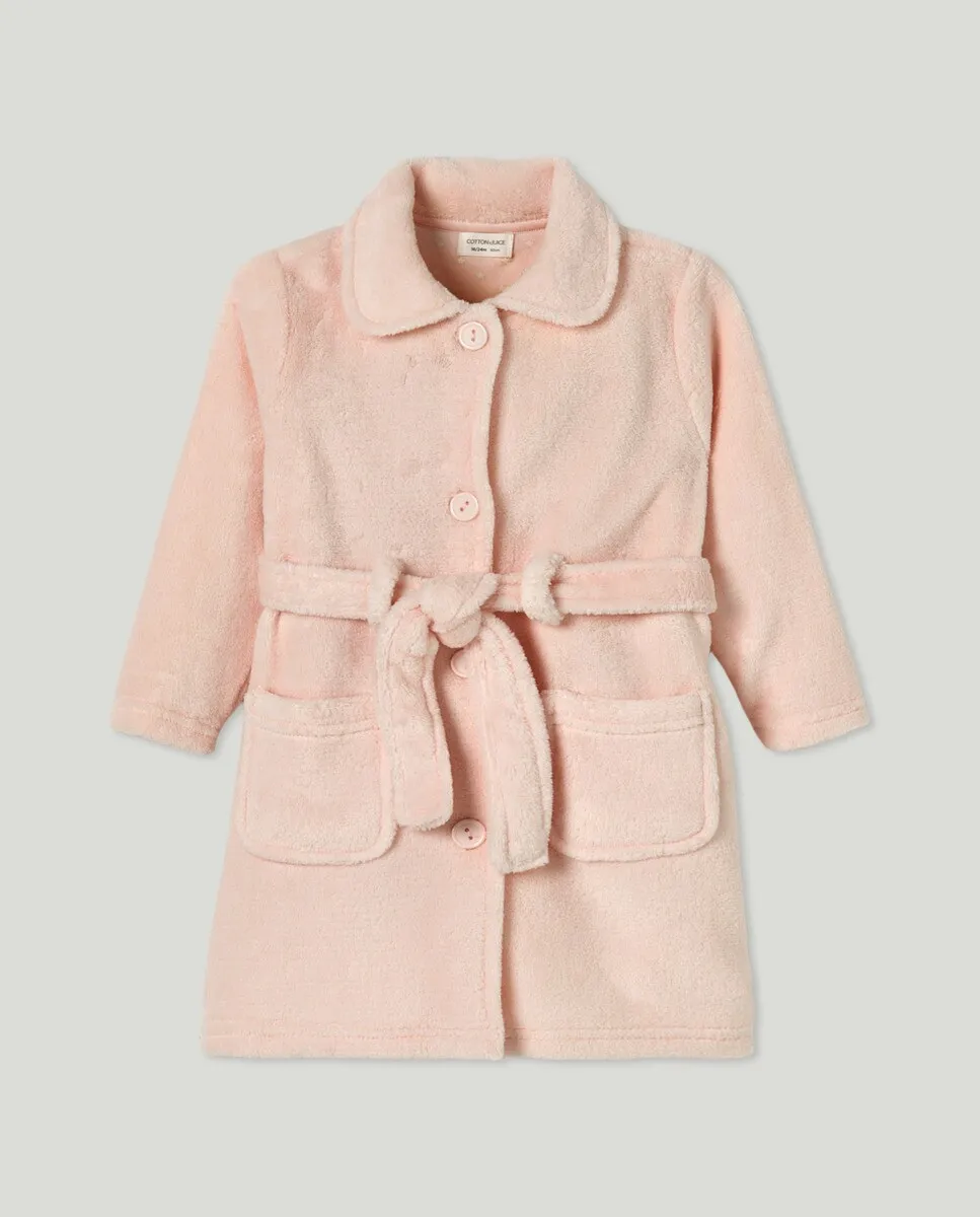 

Базовый халатик для девочки Cotton Juice, цвет 200 Rosa