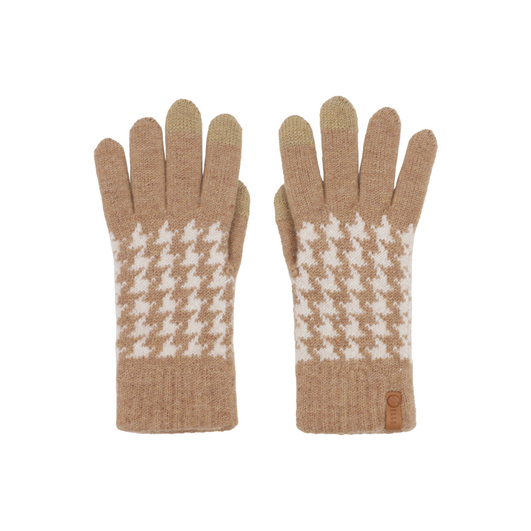 

Перчатки из овечьей шерсти Women's ELLE, oat milk coffee